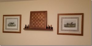 Artwork arranged using client’s prized antiques