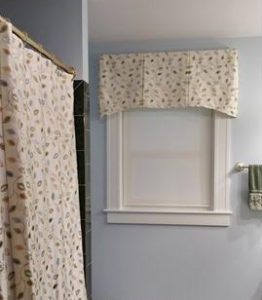 Custom shower curtain /valance