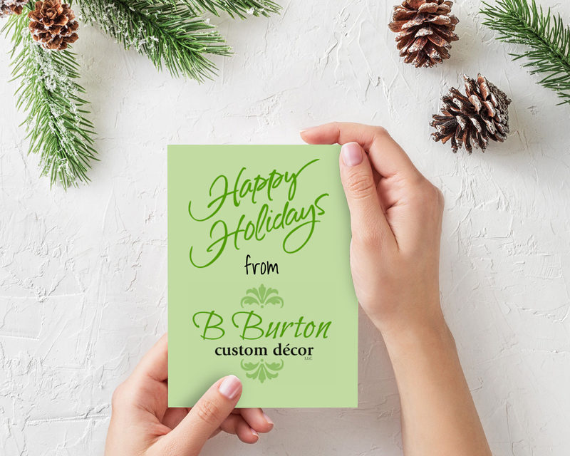 B Burton Custom Decor Happy Holidays