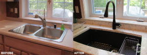 Before and After Sinks